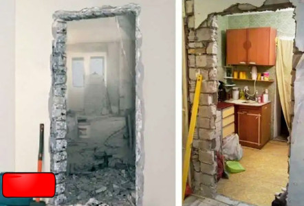Монтажники встановлюють двері акуратно?